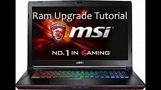 How to Upgrade RAM on an MSI GF75 Gaming Laptop  Toris Tutorials [upl. by Nananne198]