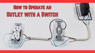 How to Wire a Circuit Where the Switch Controls the Power to an Outlet [upl. by Naniac803]