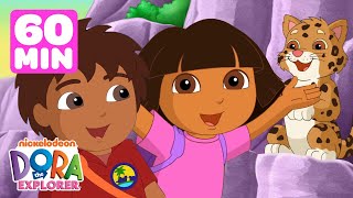 Dora amp Diegos Daring Animal Rescues 😺 1 Hour  Dora the Explorer  Dora amp Friends [upl. by Apgar]