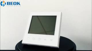 TDS21EP LCD Display Luxury Room Floor Heating Thermostat 【BEOK】 [upl. by Ativak]