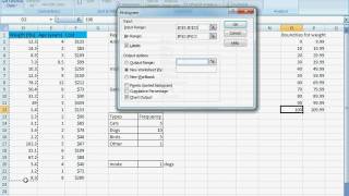 Creating a histogram and frequency table for quantitative data [upl. by Mena990]