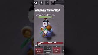 Inescapable garou combo tsb roblox thestrongestbattlegrounds tsbg combo [upl. by Schuh]