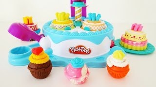 PlayDoh Sweet Shoppe Cake Makin Station Unboxing [upl. by Moncear]