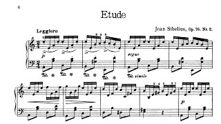 Jean sibelius  13 pieces for piano op76 no 2etudeolli mustonen [upl. by Lumbard]