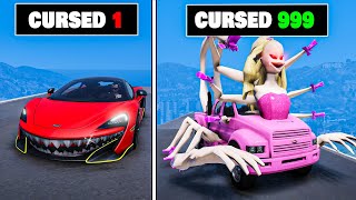 Every time I crash my car gets more cursed in GTA 5 [upl. by Aedrahs]