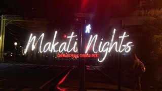 MAKATI AT NIGHT  Cinematic video on the streets during the lockdown  BRoll video Using my Phone [upl. by Sidnarb]