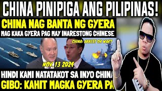 CHINA PINIPIGA NA ANG PILIPINAS PARA SUMUKO NA TAYO TINATAK0T TAYO SA GERA REACTION AND COMMENT [upl. by Trinette133]