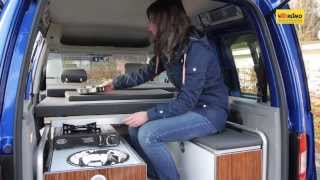 Reimo Minicamper Der Reimo VW Caddy Active [upl. by Aimahc]