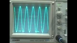 leader 8101 100Mhz Dual Trace Oscilloscope [upl. by Anecusa]