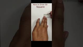 How to draw 3D Square drawing art [upl. by Keel]