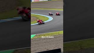 Marc Marquez vs Enea Bastianini during sprint race at Japan 2024 [upl. by Tertia900]