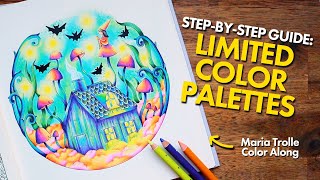 COLORING with a LIMITED PALETTE A StepByStep Guide  Maria Trolle Color Along [upl. by Magnolia]