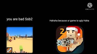 SSB2 bully SSB1 simple sandbox 2 animation [upl. by Perkins]