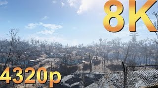 Fallout 4 8K Ultra Settings 4320p Gameplay High Resolution PC Gaming 4K  5K  8K and Beyond [upl. by Toogood138]