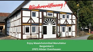 ENJOY Massivholzmöbel Manufaktur 2024 [upl. by Ellehcan625]