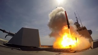 MdCN Naval Cruise Missile 1st Launch from Aquitaine FREMM Frigate French Navy Marine Nationale [upl. by Gersham]