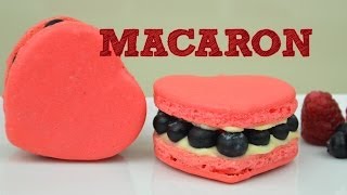 MACARONES CON FORMA DE CORAZÓN  RECETA  MUSAS [upl. by Cannon]