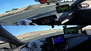 4K Elantra N vs GR Corolla Lap Comparison at Sonoma Raceway [upl. by Chivers]