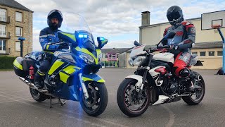 JE DOIS SUIVRE UN GENDARME MOTOCYCLISTE   Un pilotage de fou 😍 [upl. by Einafit]