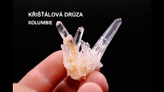 Křišťálová drúza křišťál crystal [upl. by Snave]