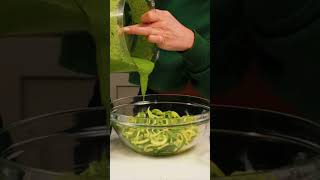 Zoodles with Basil Spinach Lime Pesto [upl. by Fachan519]