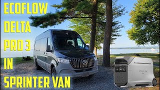 Ecoflow Delta Pro 3 in Sprinter Van [upl. by Navis474]