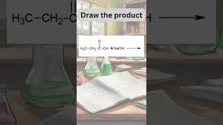 Acidbase reaction of propanoic acid with sodium hydroxide  organicchemistry chemistryrevision [upl. by Alekat623]