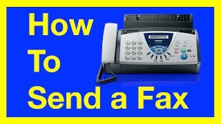 How to Send a Fax from a Fax Machine  How to Fax [upl. by Etnecniv]