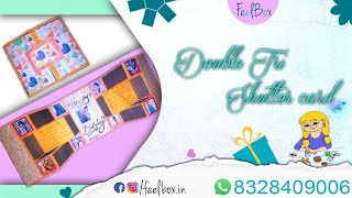 Double tri shutter card by FeelBox [upl. by Hazard]