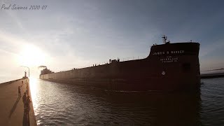 Horn Problems for the James R Barker Arriving Duluth early morning 070320 [upl. by Cherri]