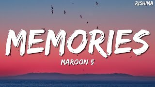 Maroon 5  Memories Lyrics [upl. by Flodur]