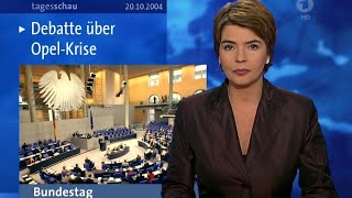 Tagesschau vor 20 Jahren 20102004  Susanne Daubner [upl. by Chastain]