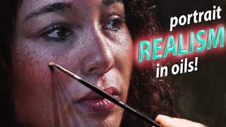 How to PAINT a PORTRAIT  Painting realistic SKIN TONES in Oils  GLAZING [upl. by Areht]