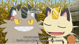 Team Rocket Catching Galarian Meowth to their Team in Pokemon Journeys ENGLISH DUBBED HD [upl. by Iggem]