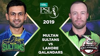 Match 10 Full Match Highlights Multan Sultans Vs Lahore Qalandars  HBL PSL 4  HBL PSL 2019  MA2 [upl. by Nwahsirhc]