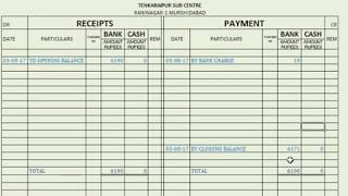 sub centre cash book part23 [upl. by Jaime]