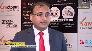 Navin Kumar Partner Cyril Amarchand Mangaldas BW Legal World  Annual Legal Leaders Conclave 2023 [upl. by Fang]