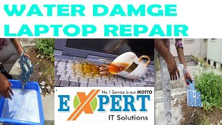 water damage laptop repair  How to repair water damage laptop  motherboard repair in hindiPART1 [upl. by Alleinad983]