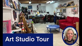 Art Studio Tour January 2024 [upl. by Fiedling388]