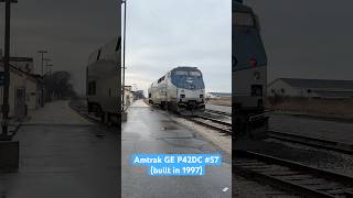 GE “Whoop” Sound on Amtrak P42DC train amtrak railroad [upl. by Hsara]