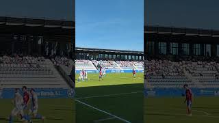 La R S Gimnástica de Torrelavega reclama penalti ante el Bergantiños F C [upl. by Stanwin]