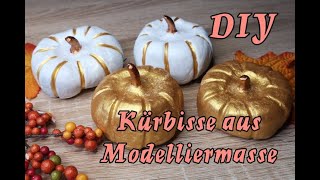 diy Kürbisse aus Modelliermasse [upl. by Leamsi636]