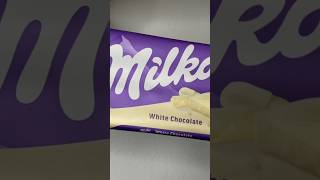 Milka white chocolate milka chocolate satisfying whitechocolate unpacking [upl. by Arait]