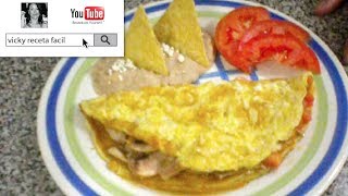 OMELETTE DE CHAMPIÑONES  Vicky Receta Facil [upl. by Schott]