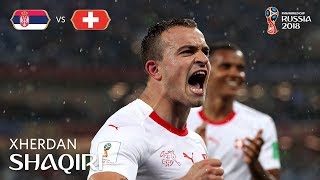 Xherdan SHAQIRI Goal  Serbia v Switzerland  MATCH 26 [upl. by Etsyrk]