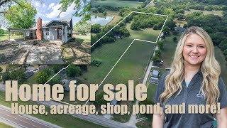 Neodesha KS  Home for sale  Acreage pond shop house and more [upl. by Dennie809]