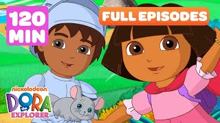 Dora FULL EPISODES Marathon ➡️  5 Full Episodes  2 Hours  Dora the Explorer [upl. by Zacks]