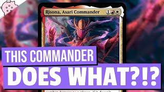 This Card Does What  Risona Asari Commander  Kamigawa Neon Dynasty Spoilers amp Leaks  MTG [upl. by Attenehs]