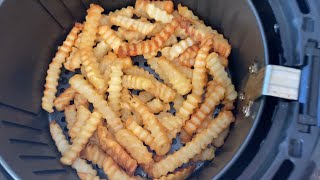 Frozen Crinkle Cut Fries In Air Fryer [upl. by Naneek]