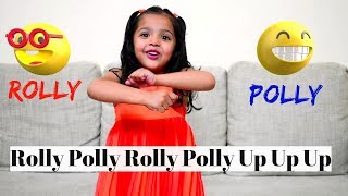 Rolly Polly Rolly Polly Up Up Up  English Action Rhymes For Kids With Lyrics [upl. by Wilkie]